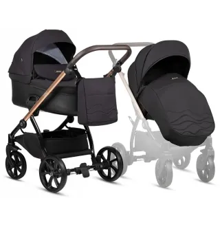 Коляска 2 в 1 Tutis Leo Plus Black 2024