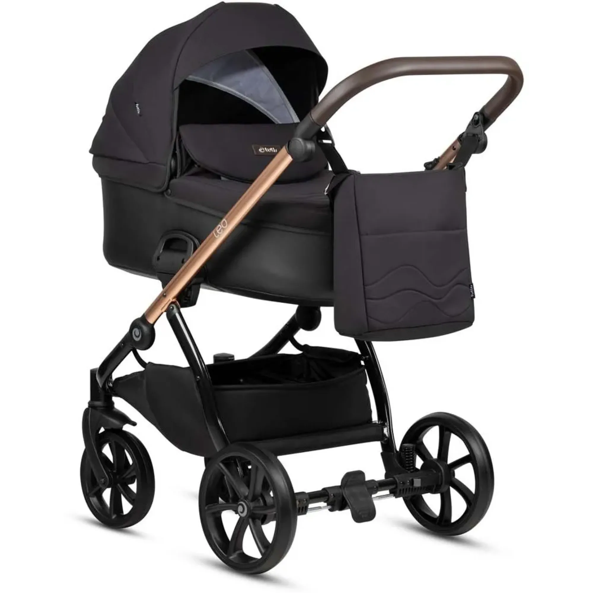 Коляска 2 в 1 Tutis Leo Plus Black 2024