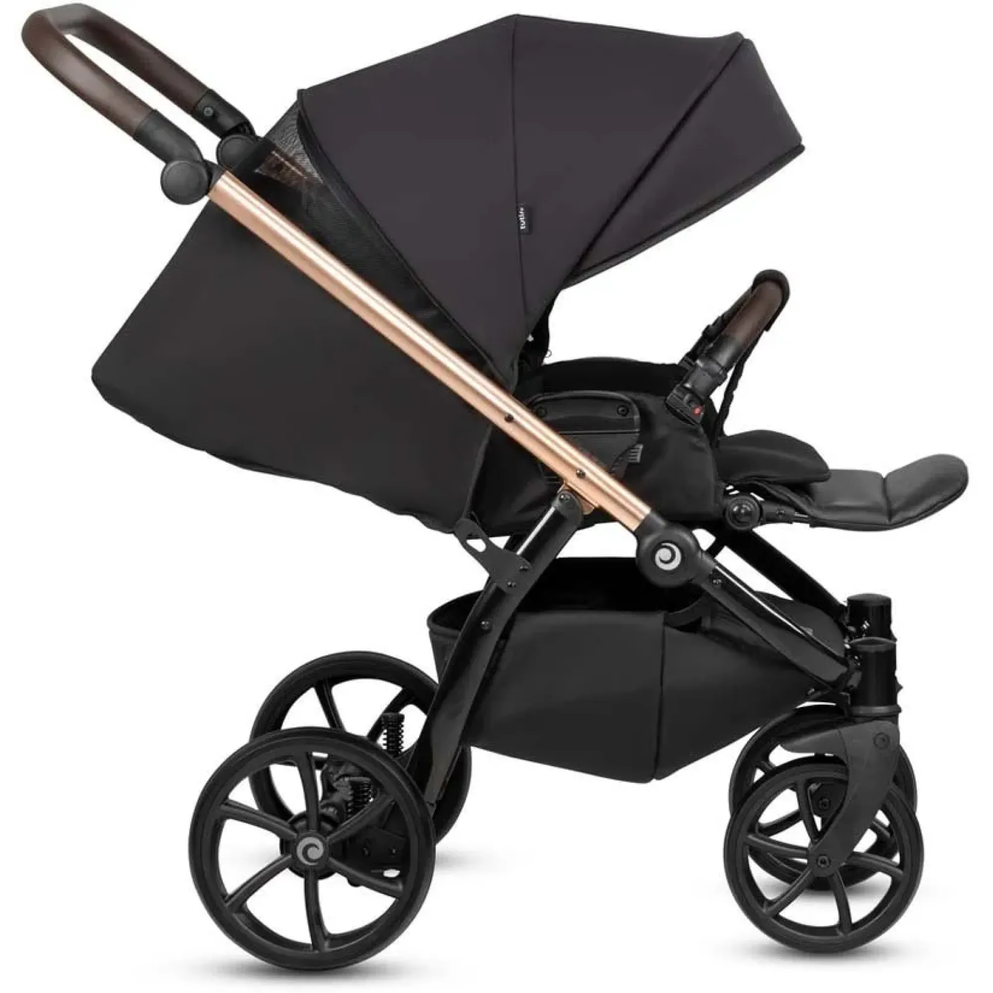 Коляска 2 в 1 Tutis Leo Plus Black 2024