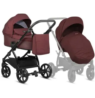 Коляска 2 в 1 Tutis Leo Plus Burgundy 2024
