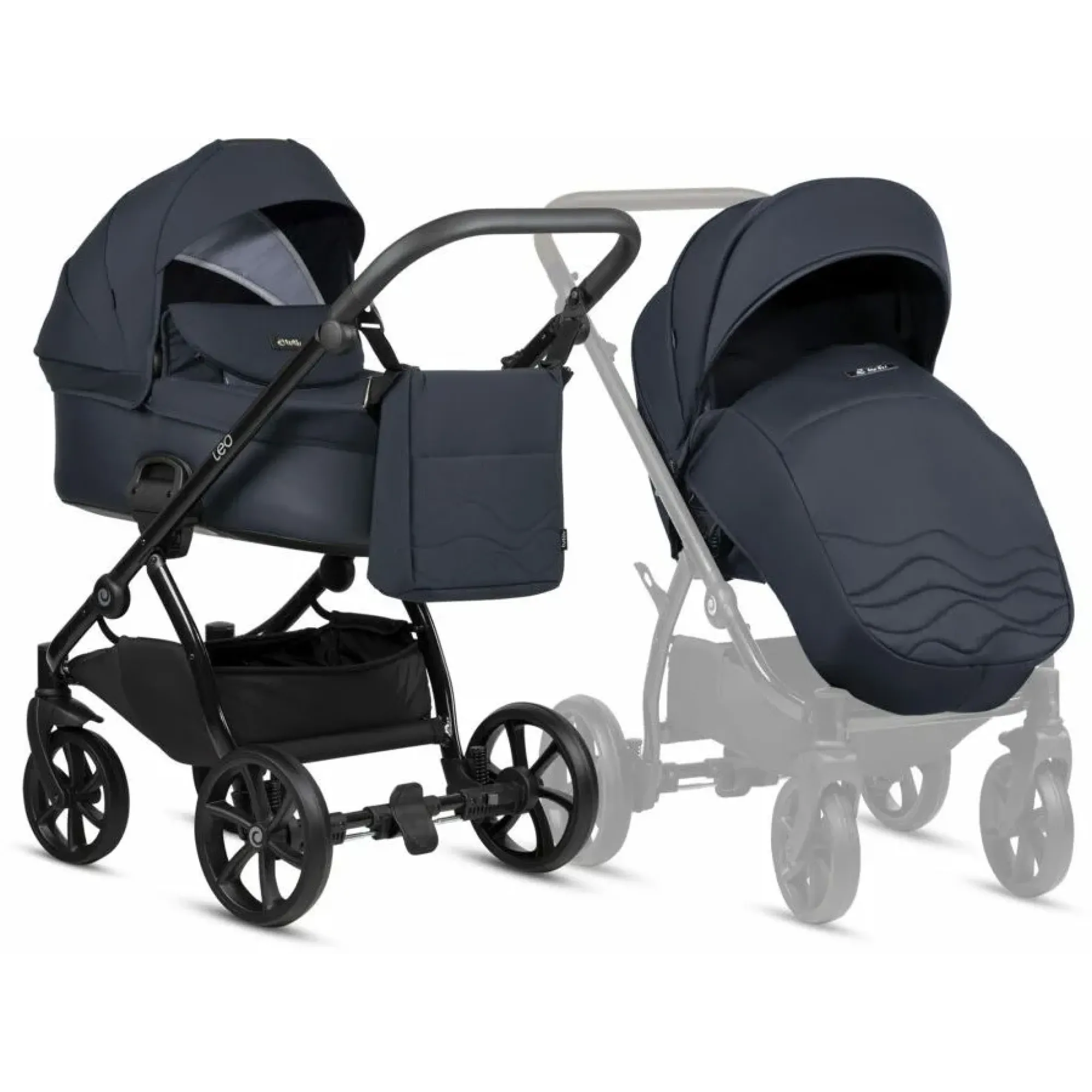Коляска 2 в 1 Tutis Leo Plus Deep Blue 2024