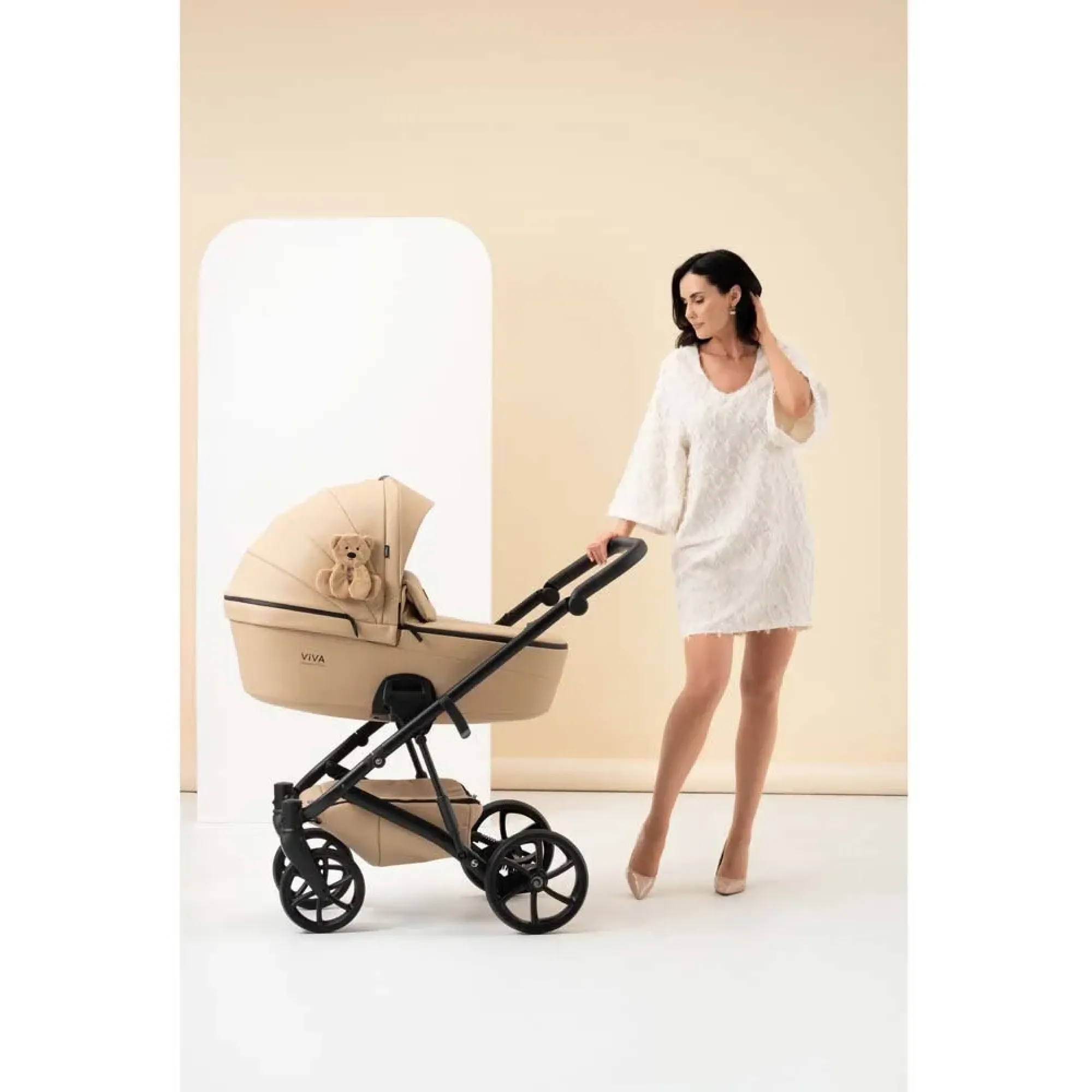 Коляска 2 в 1 Tutis Viva6 plus Teddy Creamy