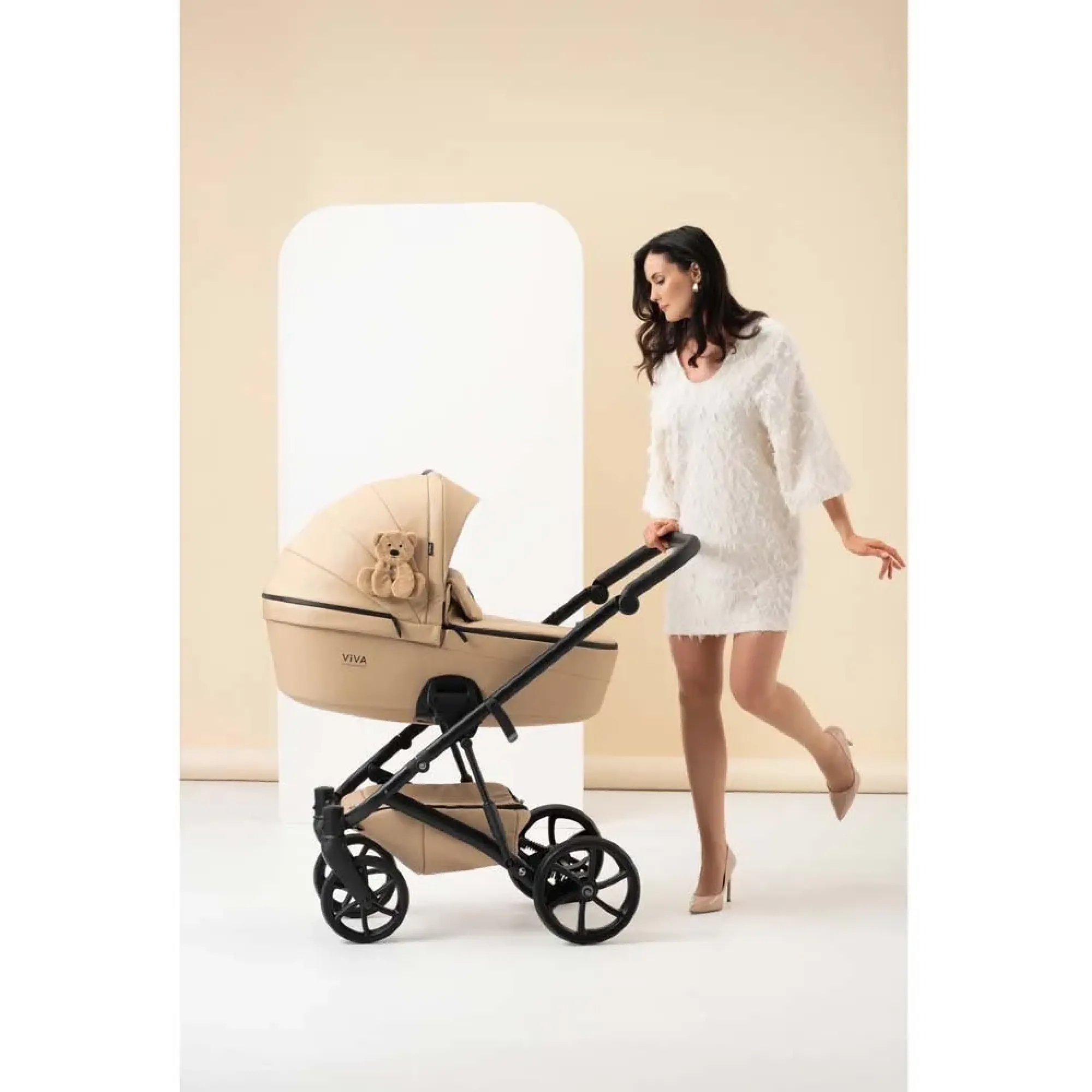 Коляска 2 в 1 Tutis Viva6 plus Teddy Creamy