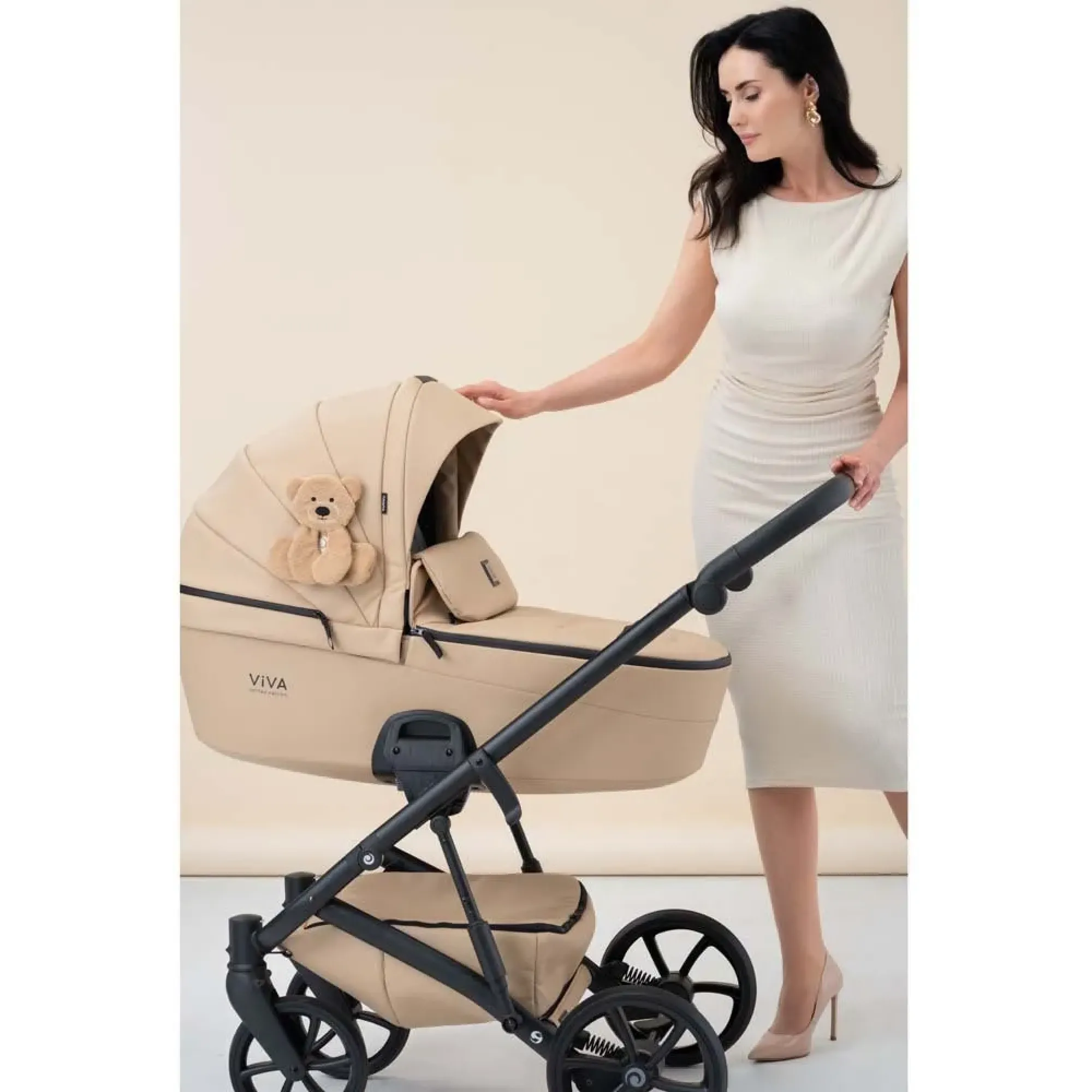 Коляска 2 в 1 Tutis Viva6 plus Teddy Creamy