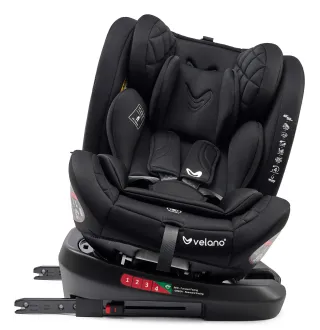 Автокрісло Velano Aura 360° i-Size 40–150 см ISOFIX Black