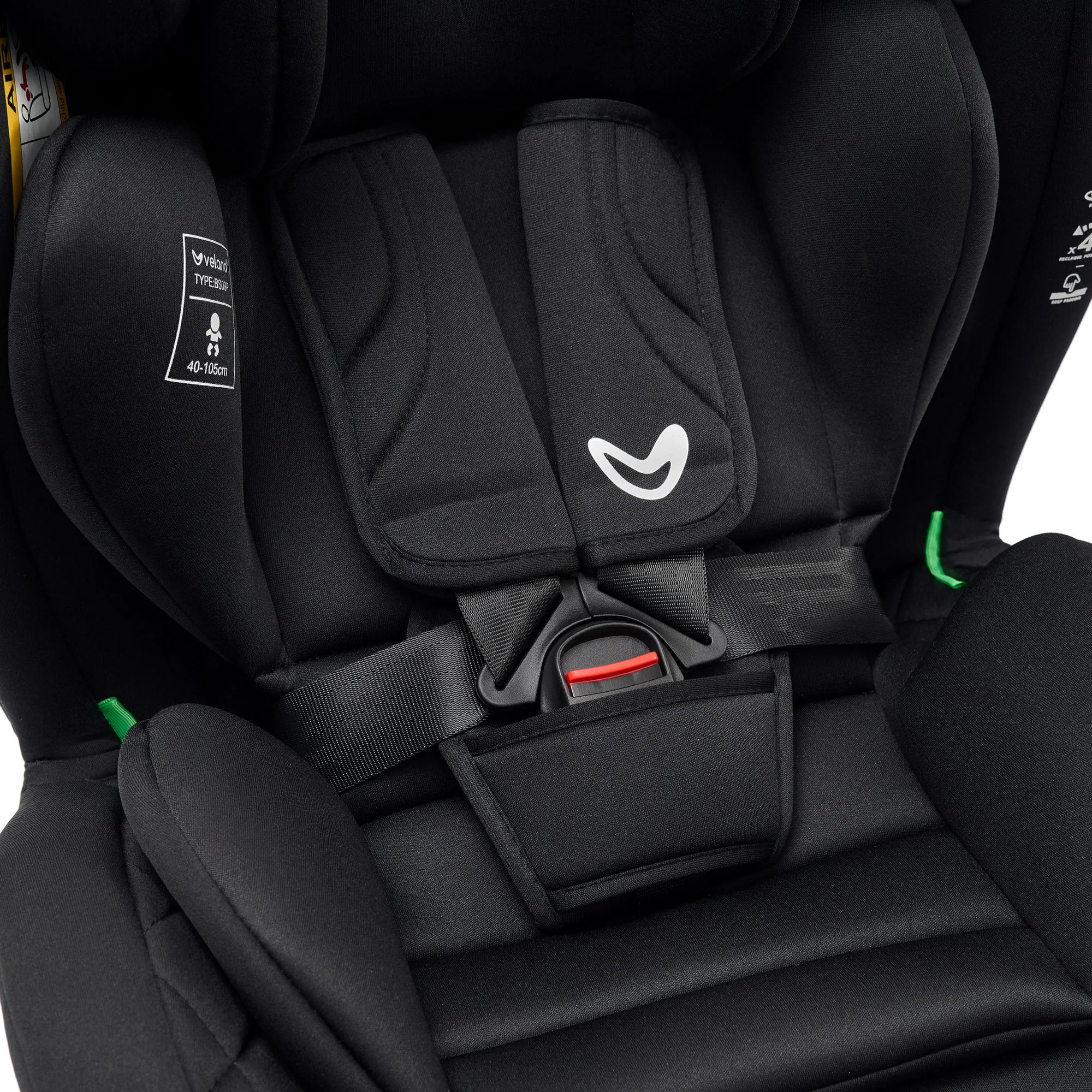 Автокрісло Velano Aura 360° i-Size 40–150 см ISOFIX Black