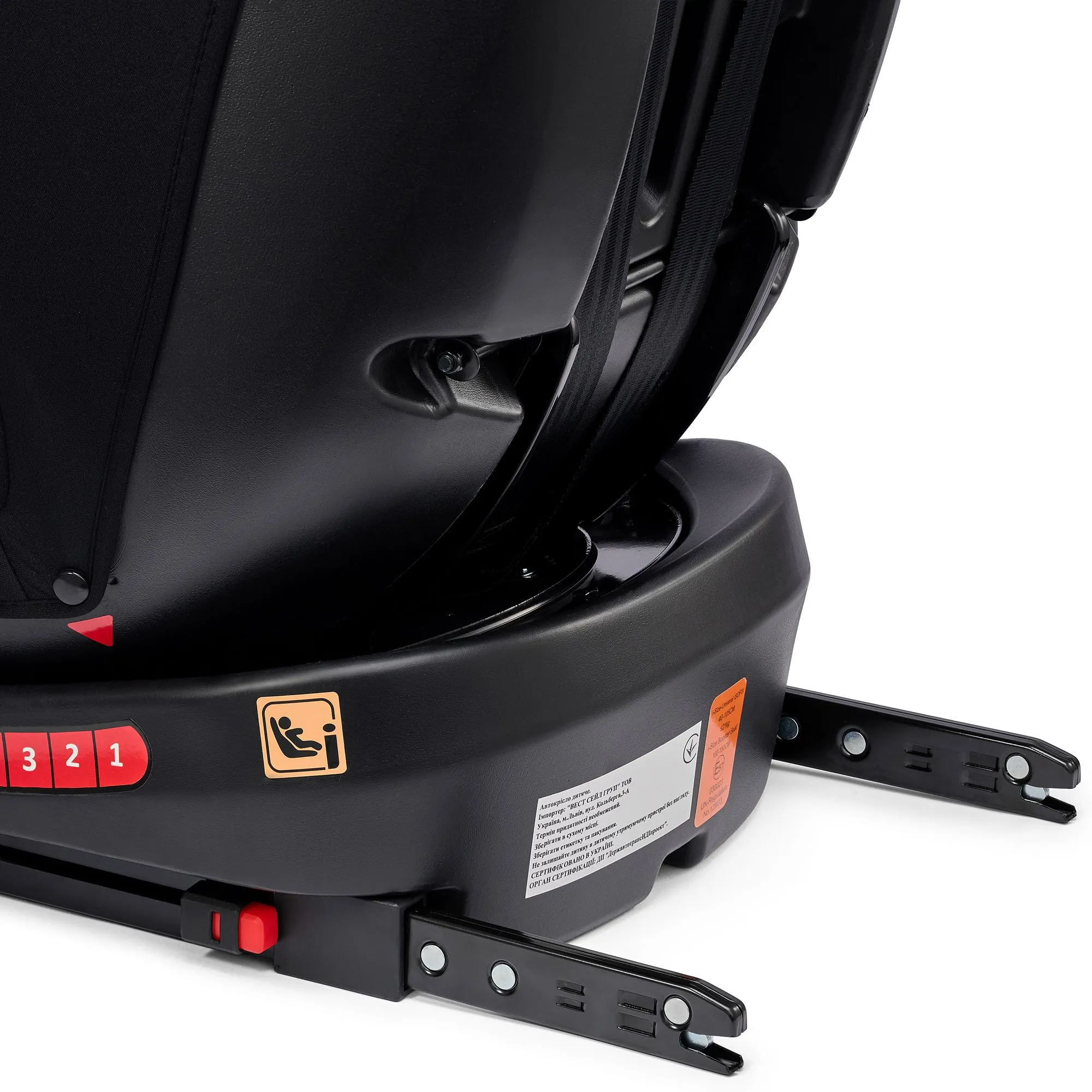 Автокрісло Velano Aura 360° i-Size 40–150 см ISOFIX Black