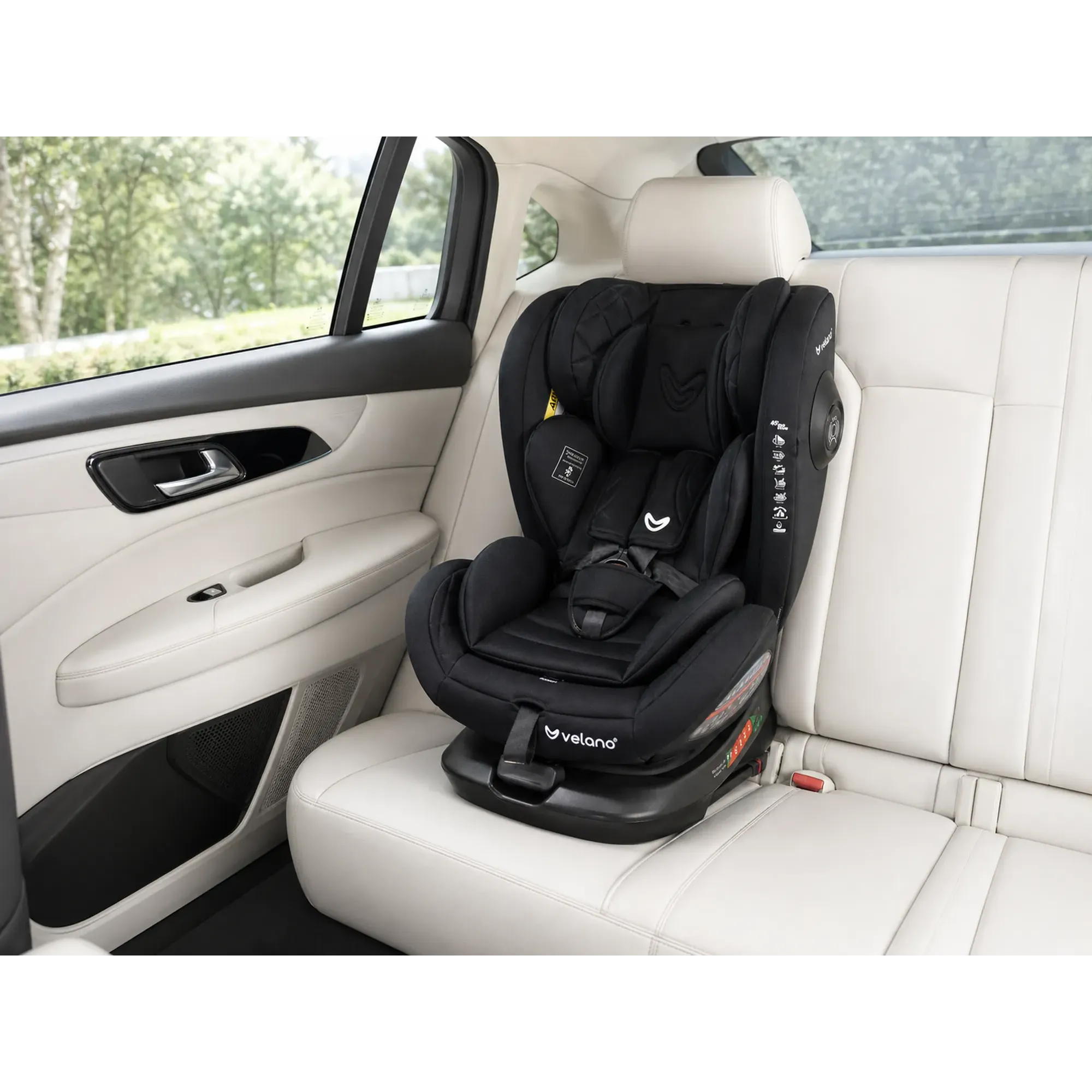 Автокрісло Velano Aura 360° i-Size 40–150 см ISOFIX Black