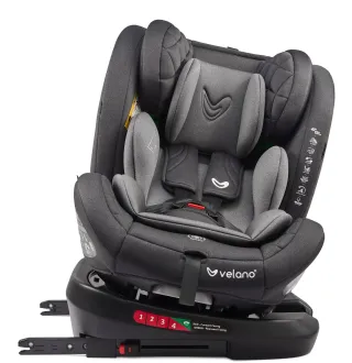 Автокрісло Velano Aura 360° i-Size 40–150 см ISOFIX Grey