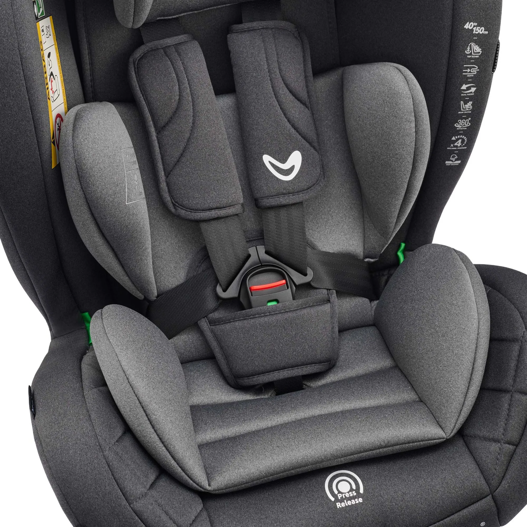 Автокрісло Velano Aura 360° i-Size 40–150 см ISOFIX Grey