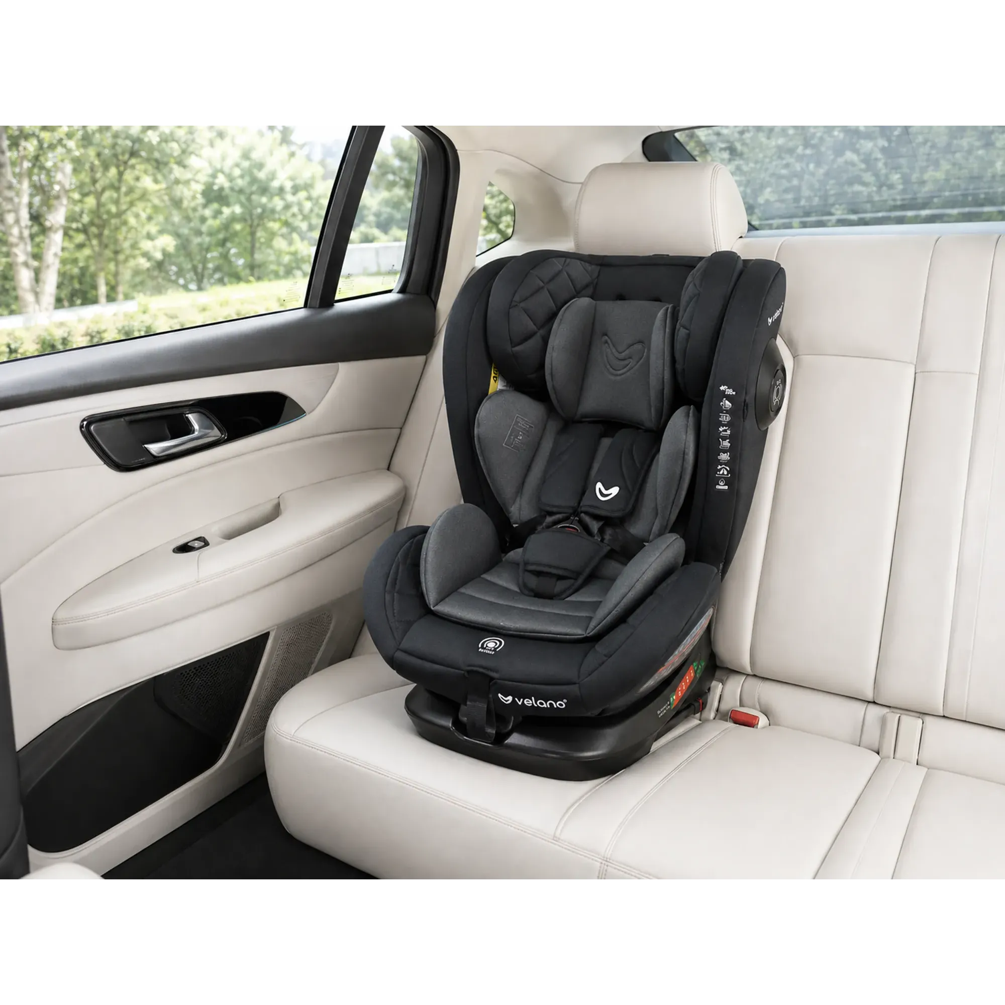 Автокрісло Velano Aura 360° i-Size 40–150 см ISOFIX Grey