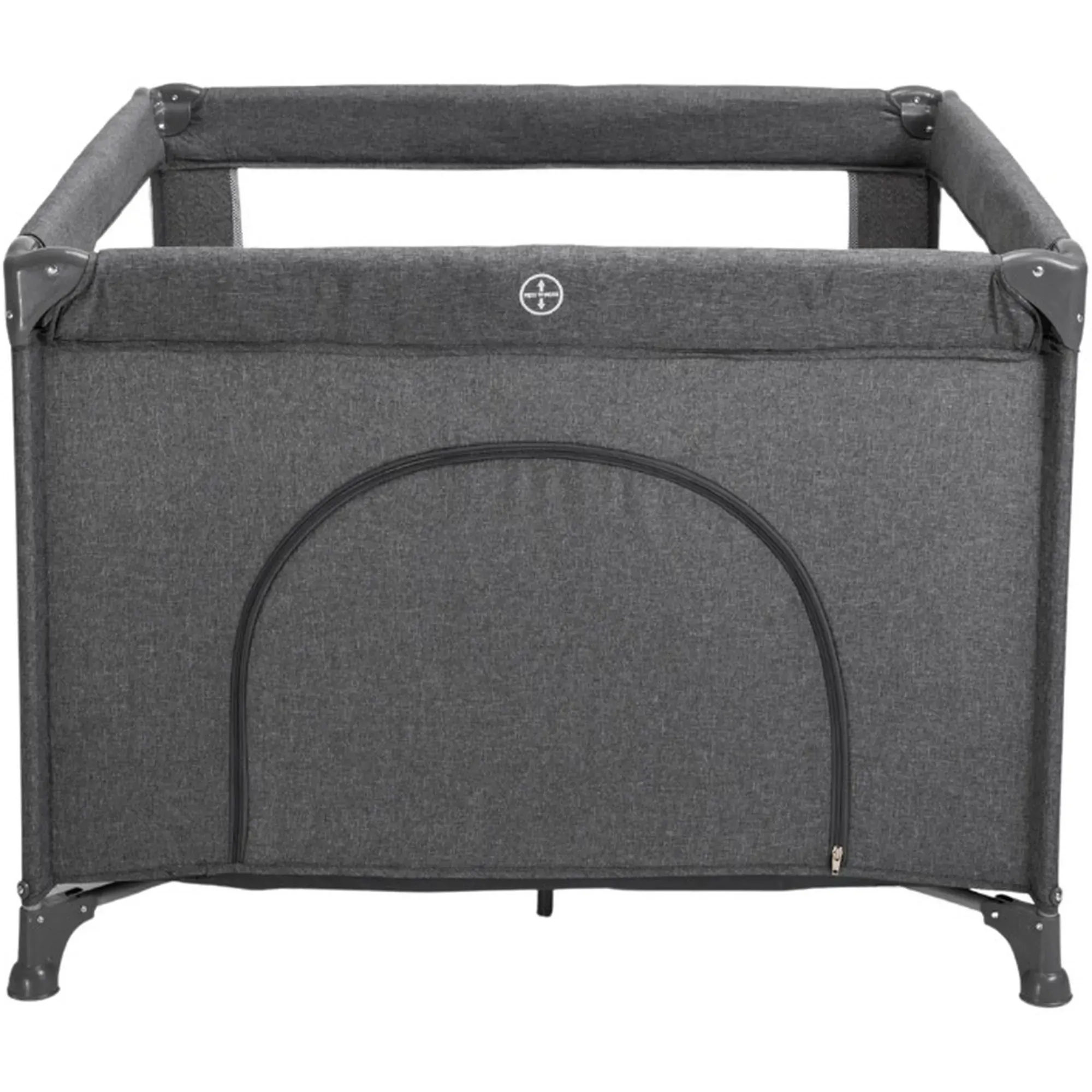 Манеж дитячий квадратний Velano Cubo Dark Grey