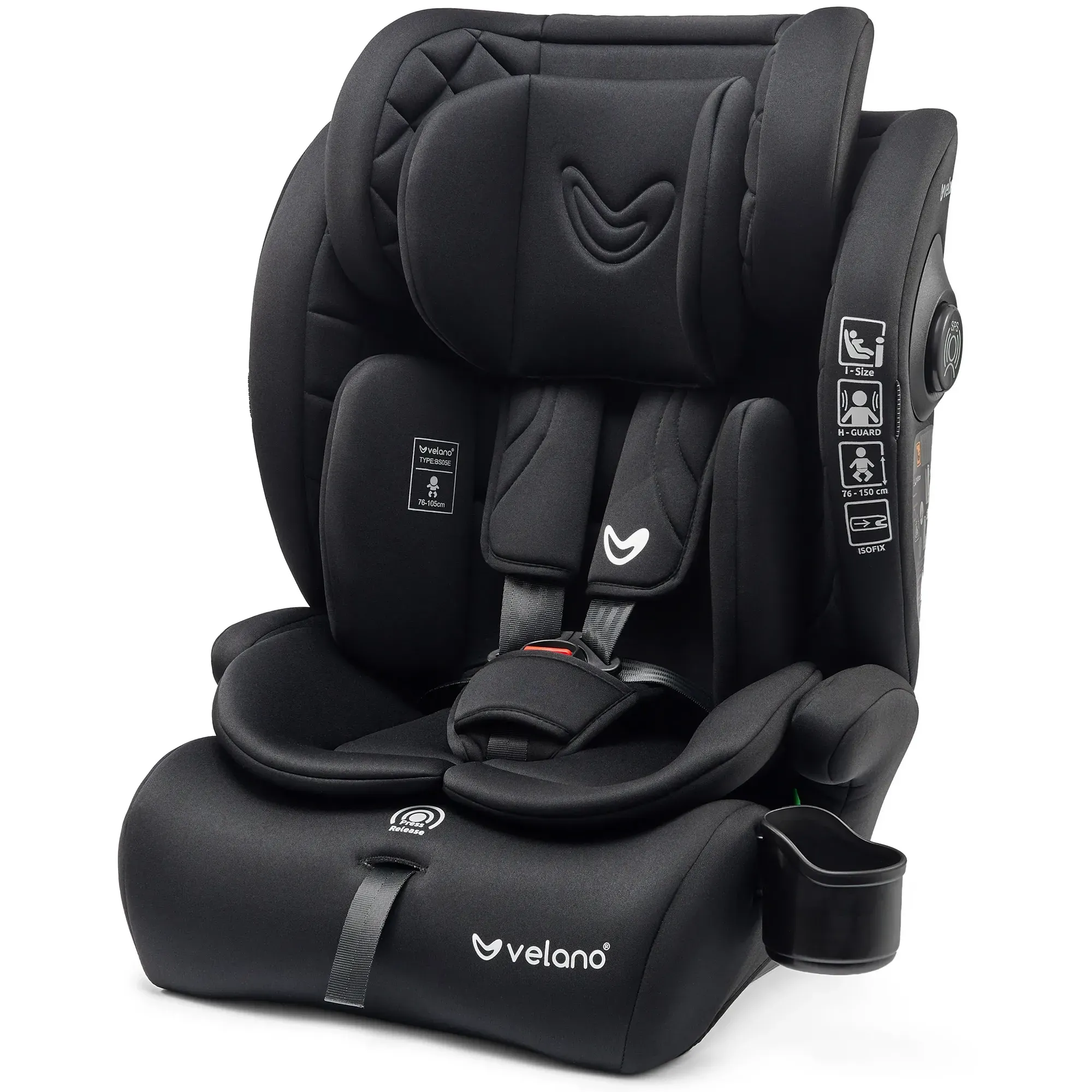 Автокрісло Velano Flexo i-Size Black