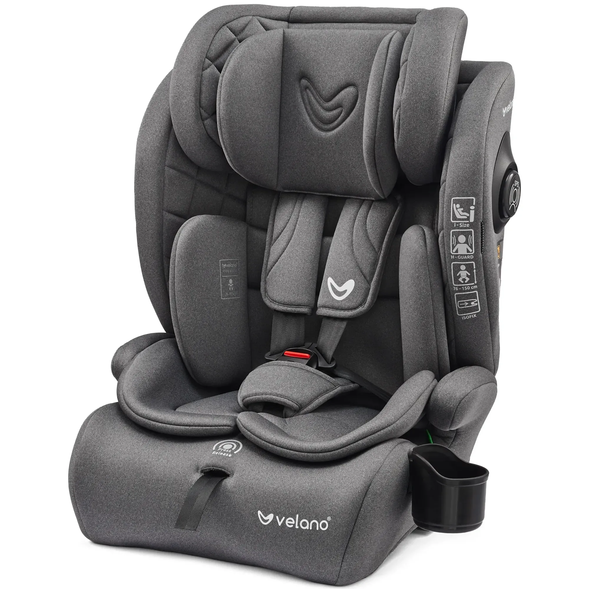 Автокрісло Velano Flexo i-Size Grey
