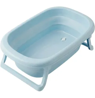 Ванна дитяча складна Foldable Bathtub з термометром Velano Sky