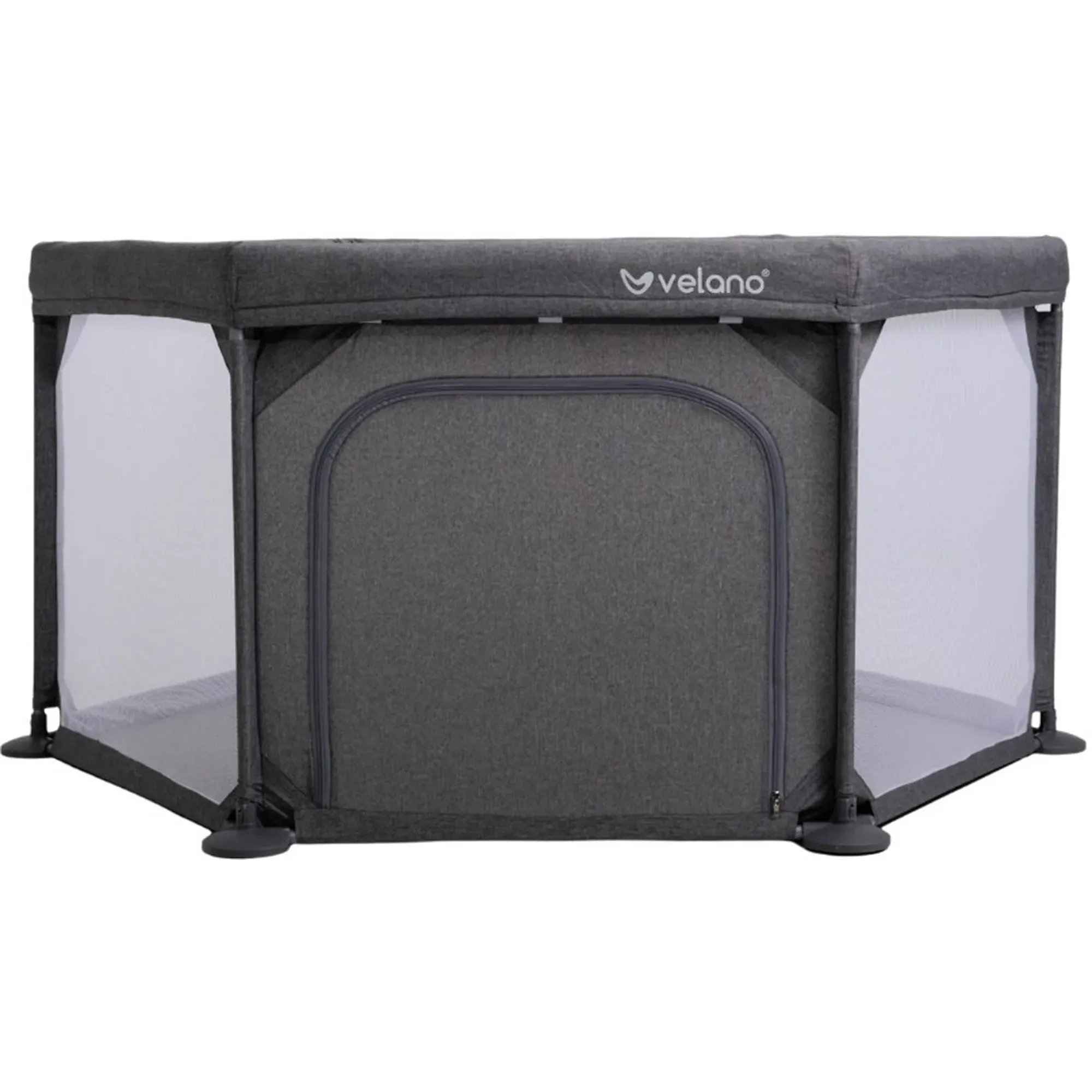 Манеж дитячий шестикутний Velano Star Grey