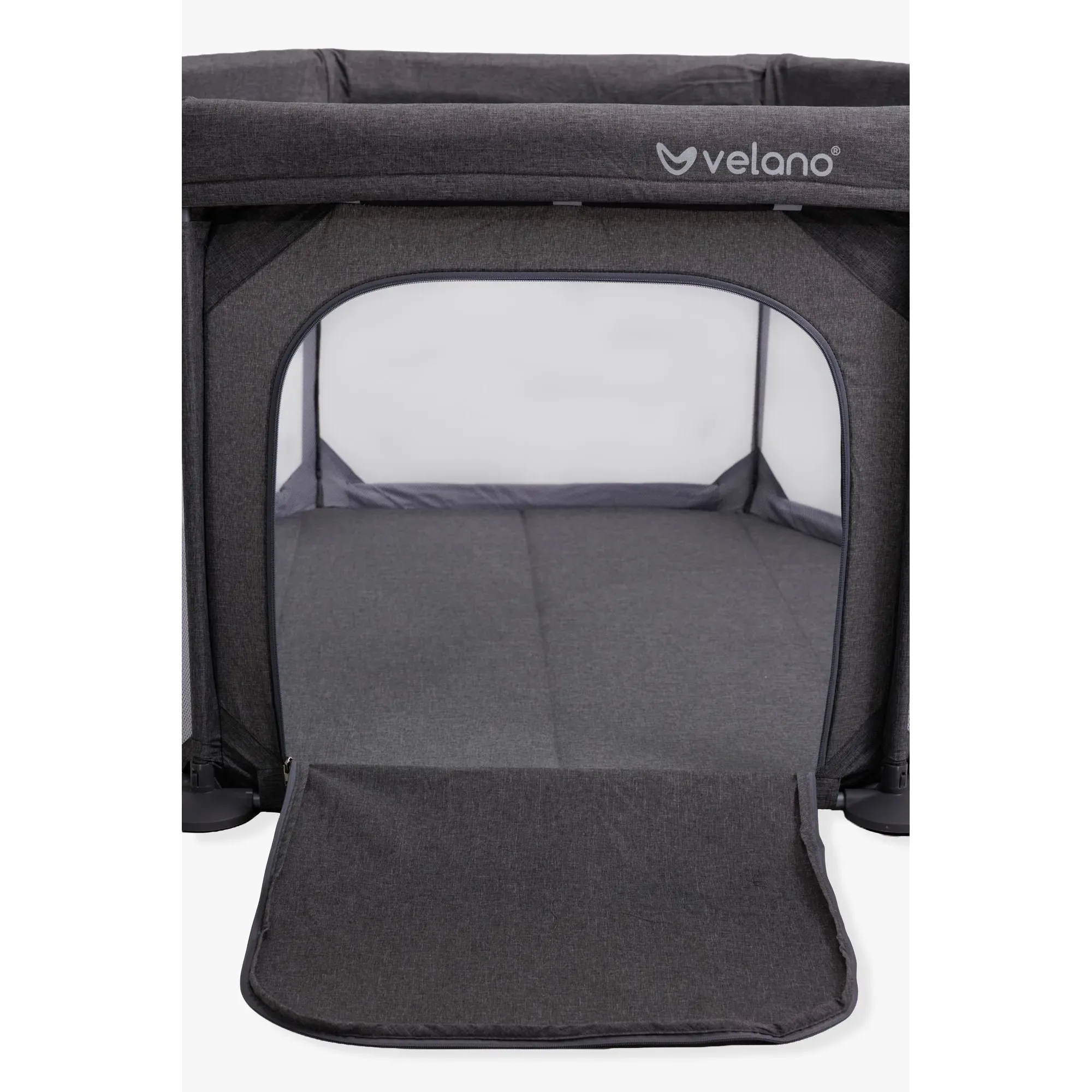 Манеж дитячий шестикутний Velano Star Grey