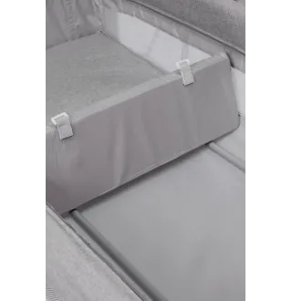 Ліжко-манеж дитяче з другим ярусом та пеленатором Velano Tino Light Grey