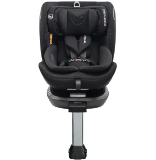Автокрісло Velano Vento 360° i-Size 40–150 см ISOFIX + опорна нога Black