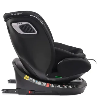 Автокрісло Velano Vento 360° i-Size 40–150 см ISOFIX + опорна нога Black