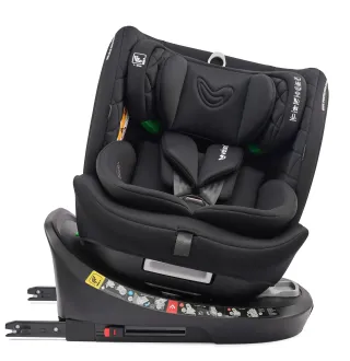 Автокрісло Velano Vento 360° i-Size 40–150 см ISOFIX + опорна нога Black