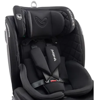 Автокрісло Velano Vento 360° i-Size 40–150 см ISOFIX + опорна нога Black