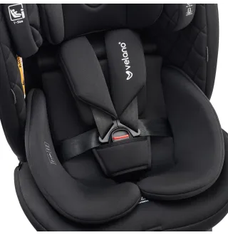 Автокрісло Velano Vento 360° i-Size 40–150 см ISOFIX + опорна нога Black