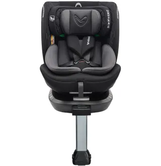 Автокрісло Velano Vento 360° i-Size 40–150 см ISOFIX + опорна нога Grey