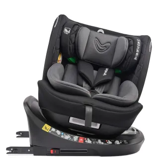Автокрісло Velano Vento 360° i-Size 40–150 см ISOFIX + опорна нога Grey