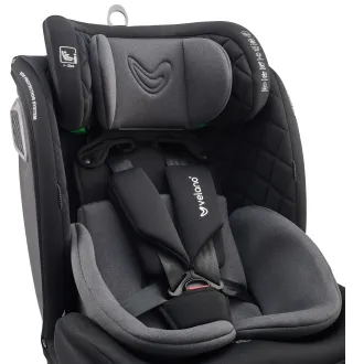 Автокрісло Velano Vento 360° i-Size 40–150 см ISOFIX + опорна нога Grey