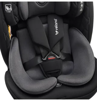 Автокрісло Velano Vento 360° i-Size 40–150 см ISOFIX + опорна нога Grey