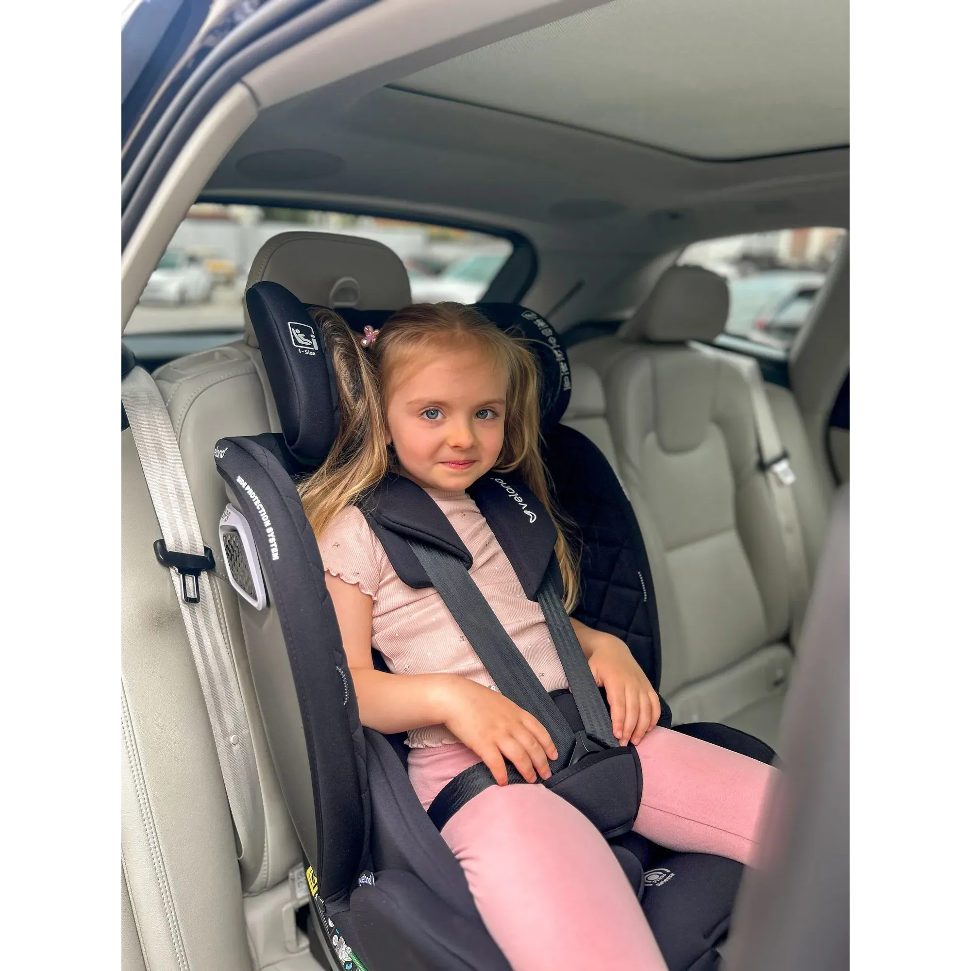 Автокрісло Velano Vento 360° i-Size 40–150 см ISOFIX + опорна нога Grey