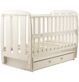 Ліжко Babyroom Кулька SH-03 маятник, ящик, відкидний бік бук слонова кістка