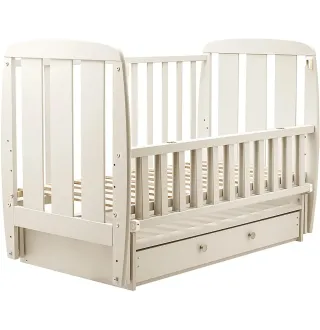 Ліжко Babyroom Кулька SH-03 маятник, ящик, відкидний бік бук слонова кістка