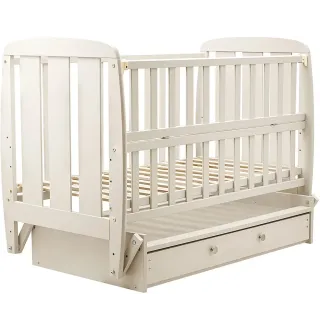 Ліжко Babyroom Кулька SH-03 маятник, ящик, відкидний бік бук слонова кістка