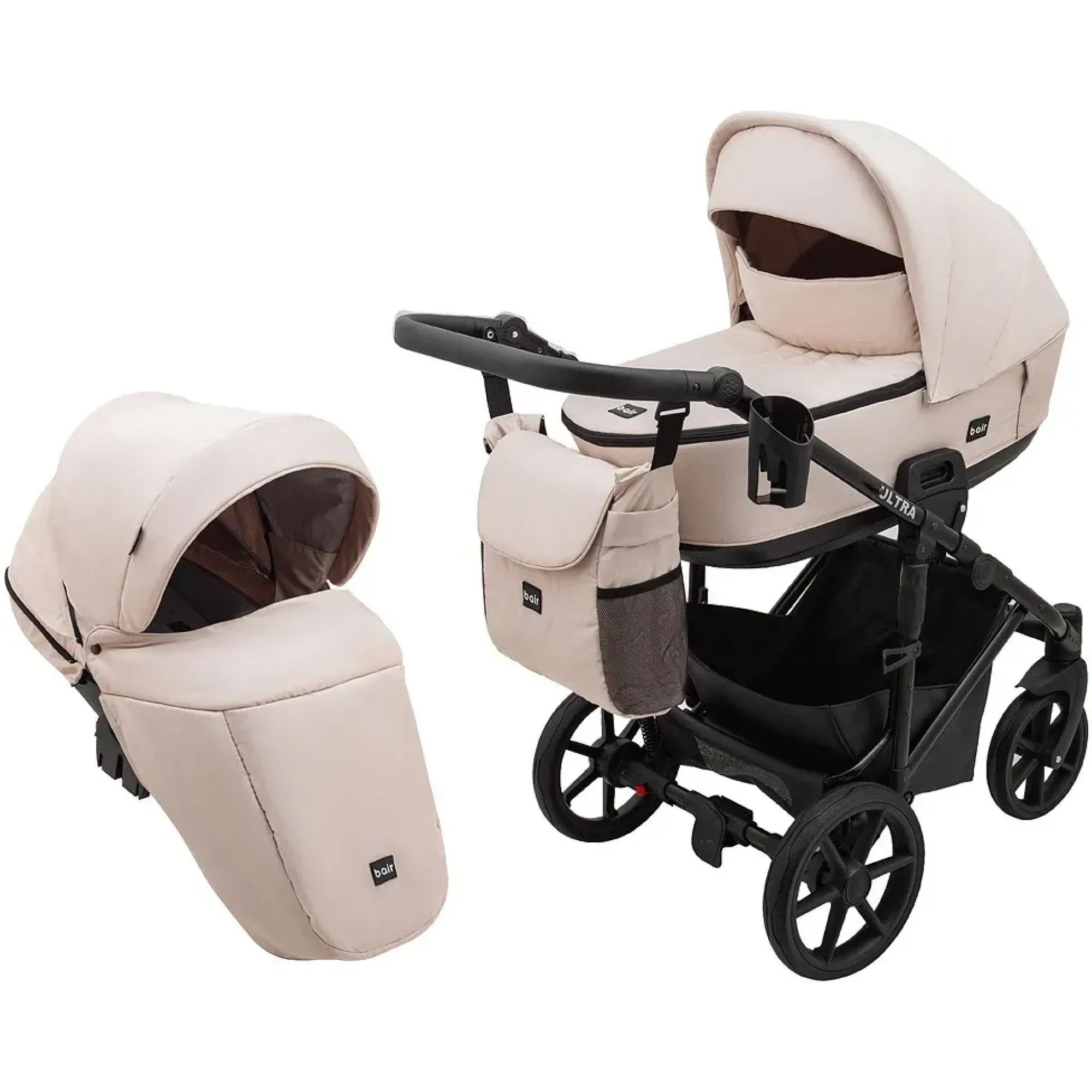 Коляска 2 в 1 Bair Ultra Soft U-834 бежевий