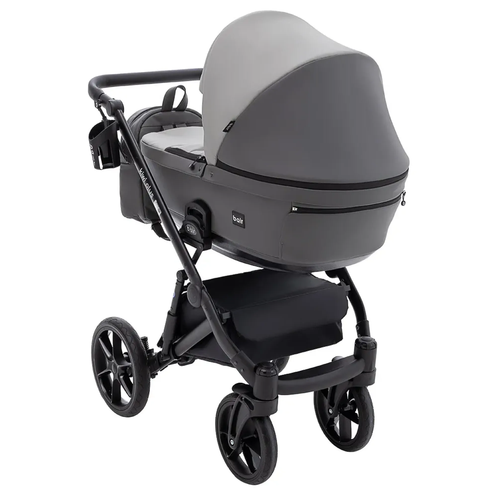 Коляска 2 в 1 Bair Kiwi Plus ECO BKP-21/15 сірий / графіт
