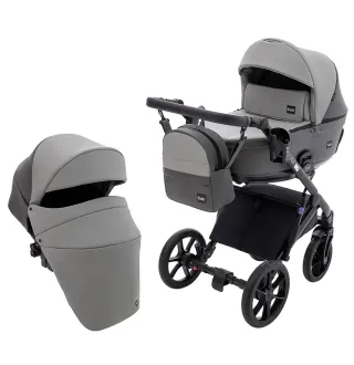 Коляска 2 в 1 Bair Kiwi Plus ECO BKP-21/15 сірий / графіт