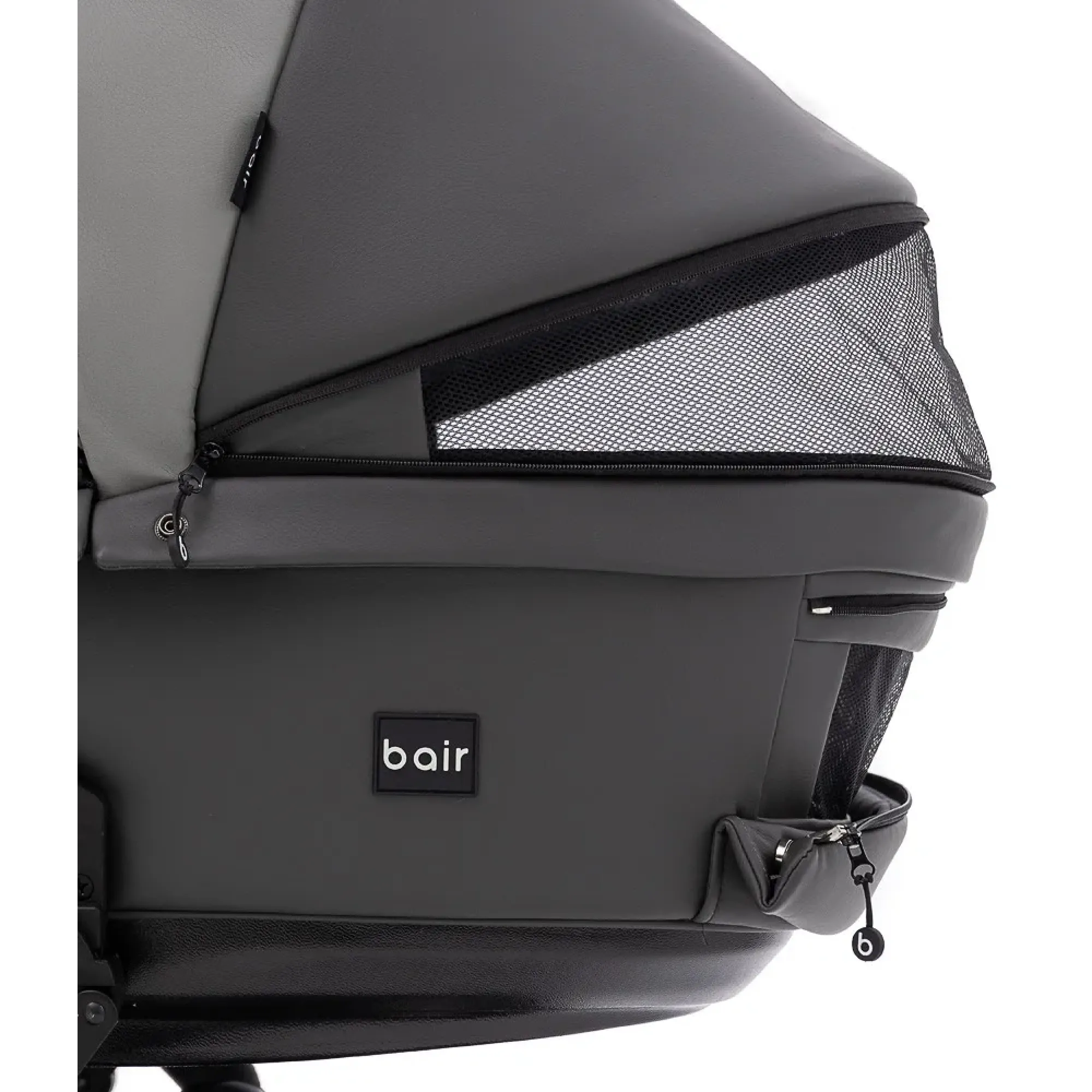 Коляска 2 в 1 Bair Kiwi Plus ECO BKP-21/15 сірий / графіт
