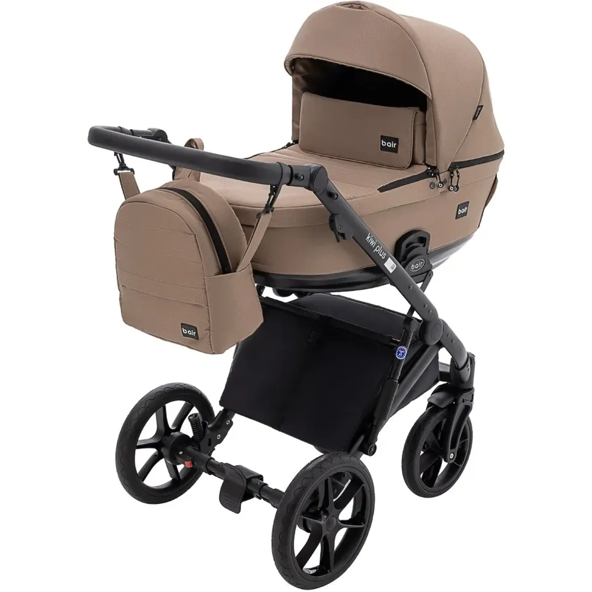 Коляска 2 в 1 Bair Kiwi Plus Soft BKP-857 темний капучино