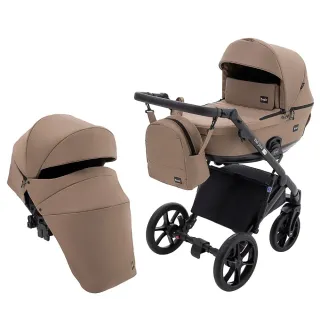Коляска 2 в 1 Bair Kiwi Plus Soft BKP-857 темний капучино