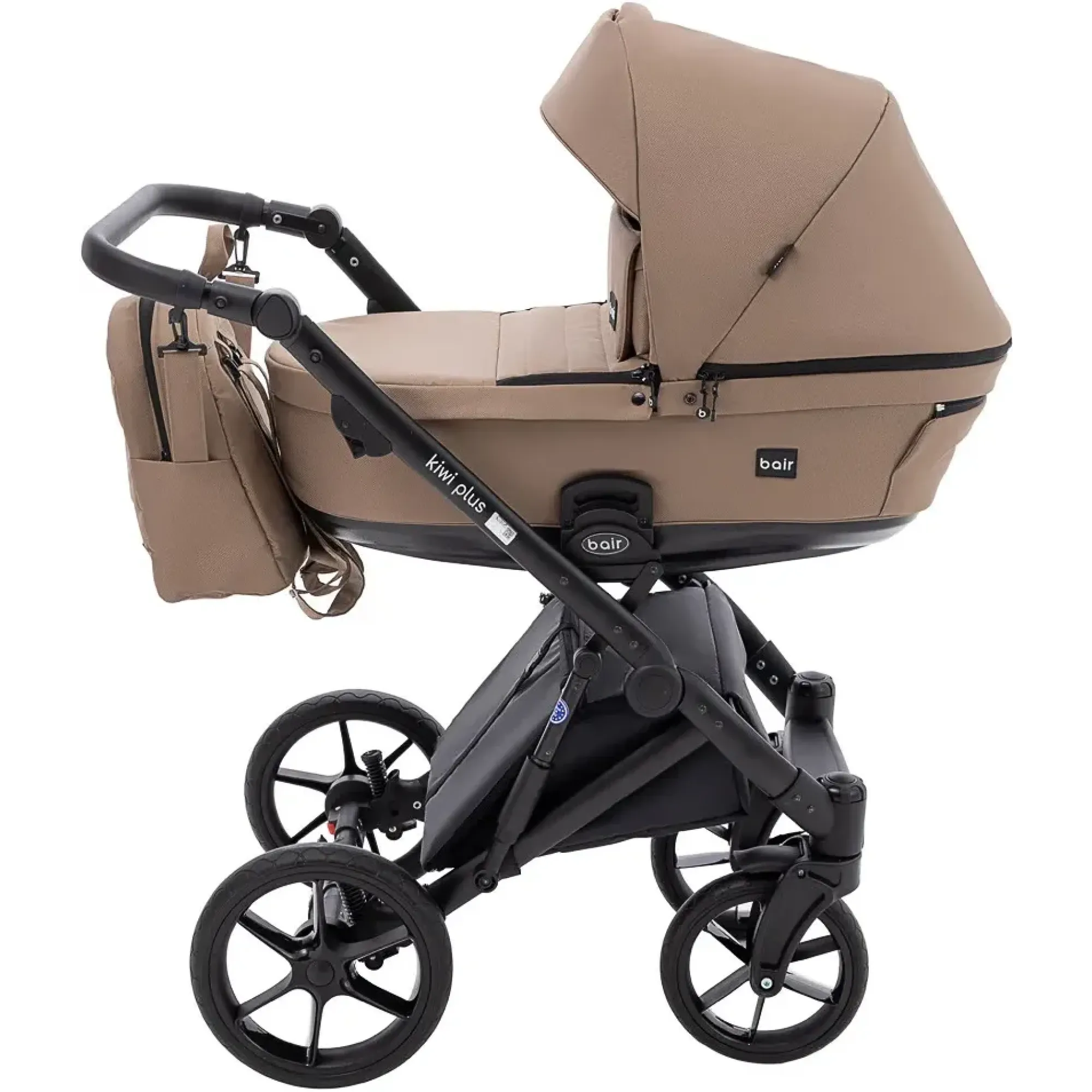 Коляска 2 в 1 Bair Kiwi Plus Soft BKP-857 темний капучино