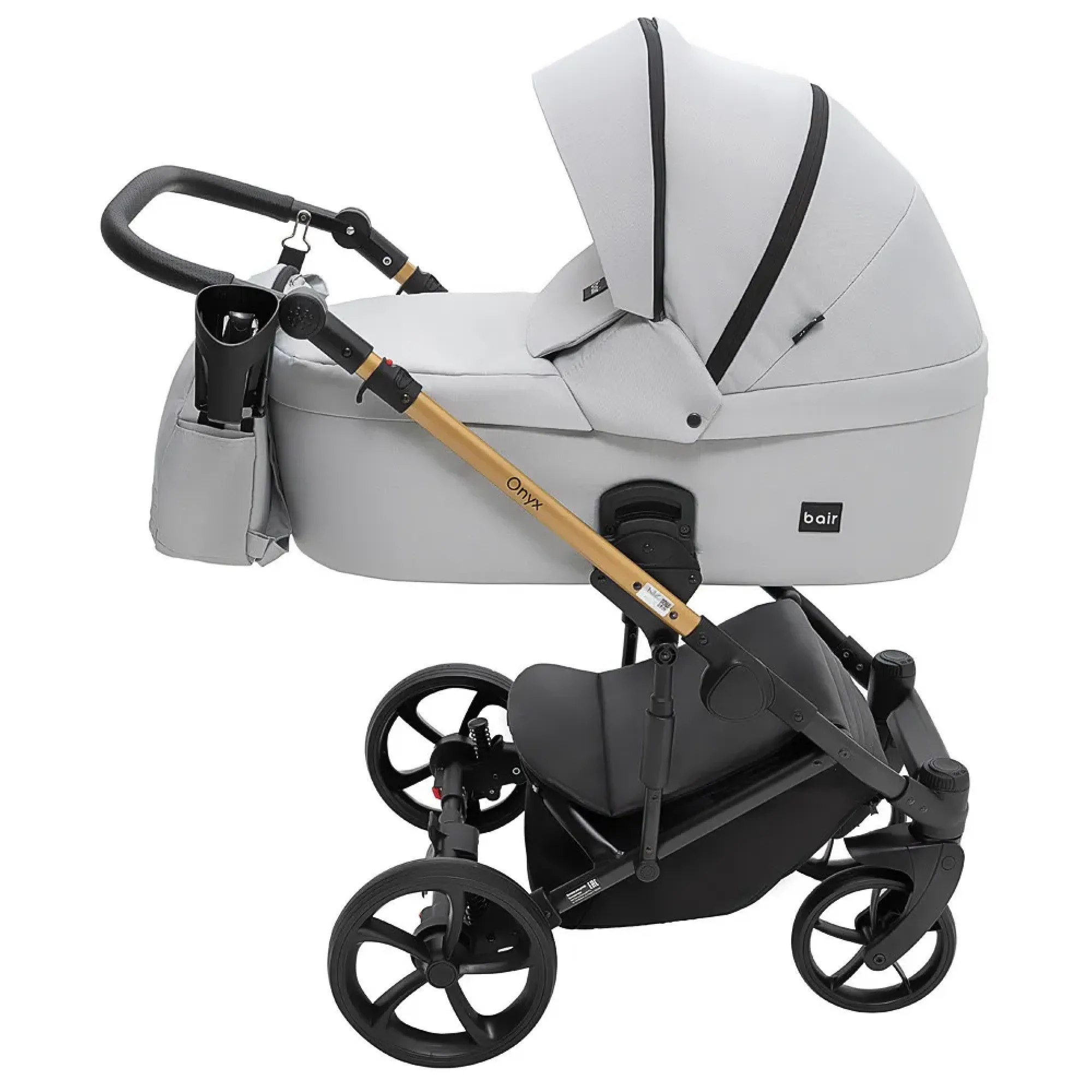 Коляска 2 в 1 Bair Onyx Soft OS-218 сірий