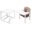 Стільчик-трансформер Babyroom Пеппі-240 білий капучино / шоколад (панда)