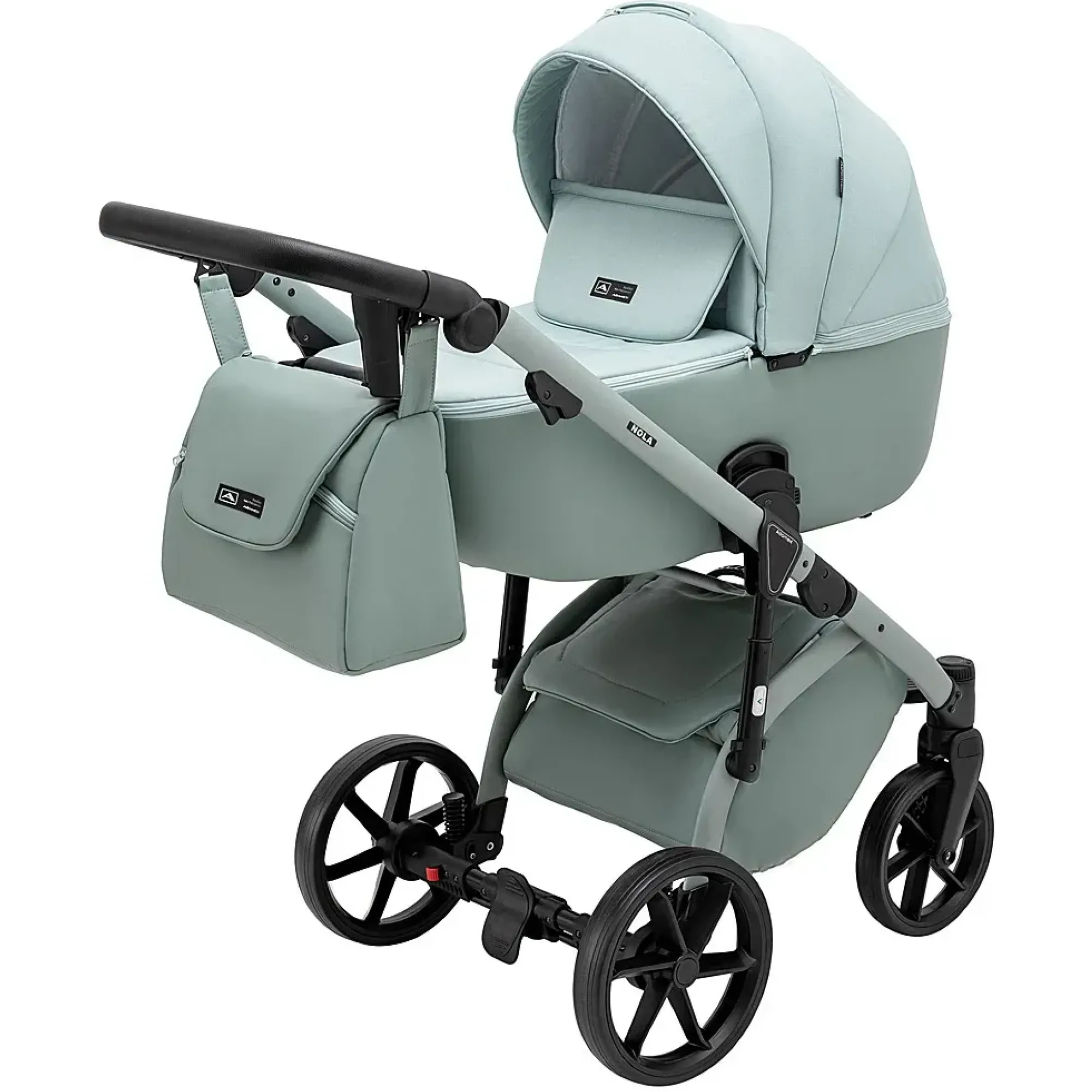 Коляска 2 в 1 Adamex Nola Natura 8 mint