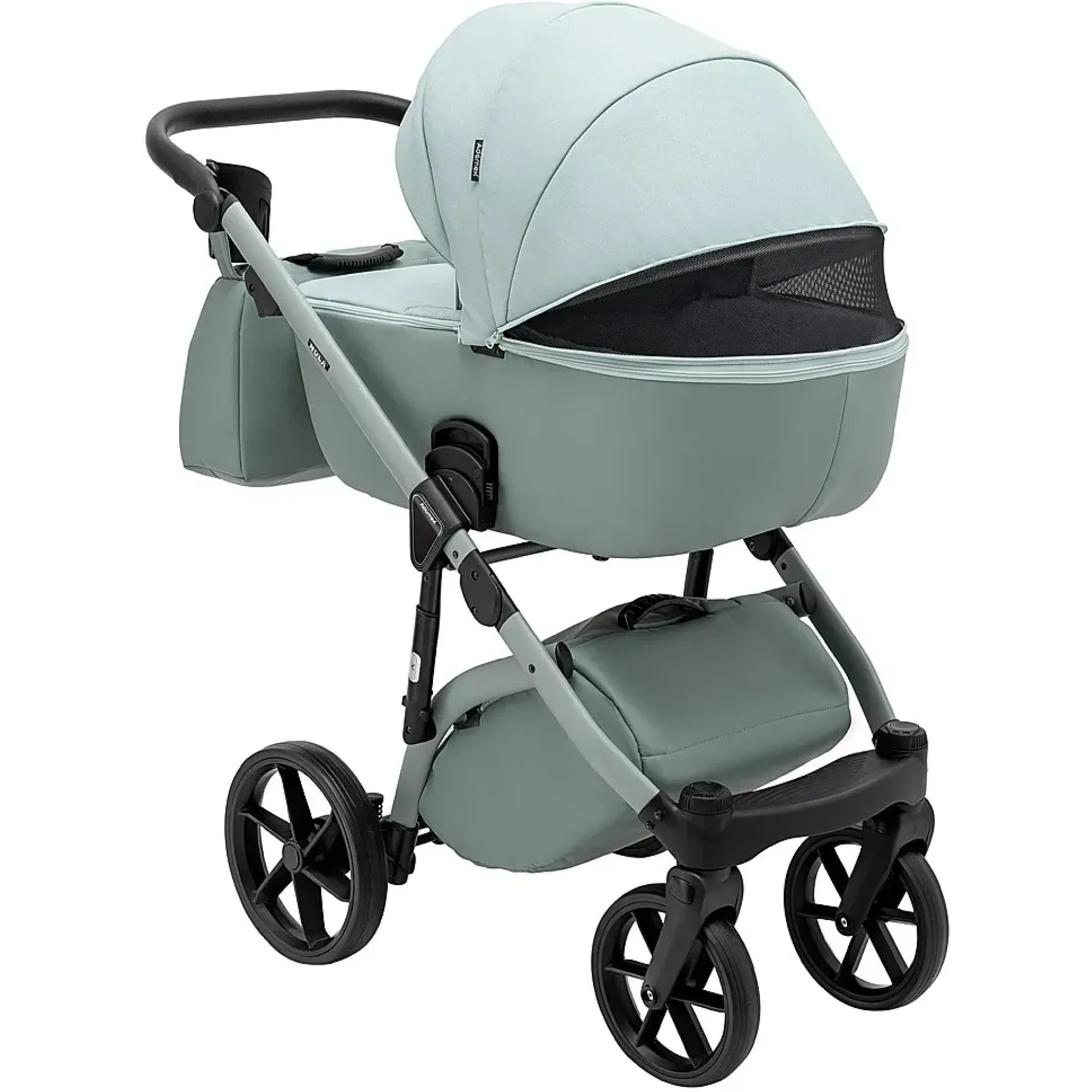 Коляска 2 в 1 Adamex Nola Natura 8 mint