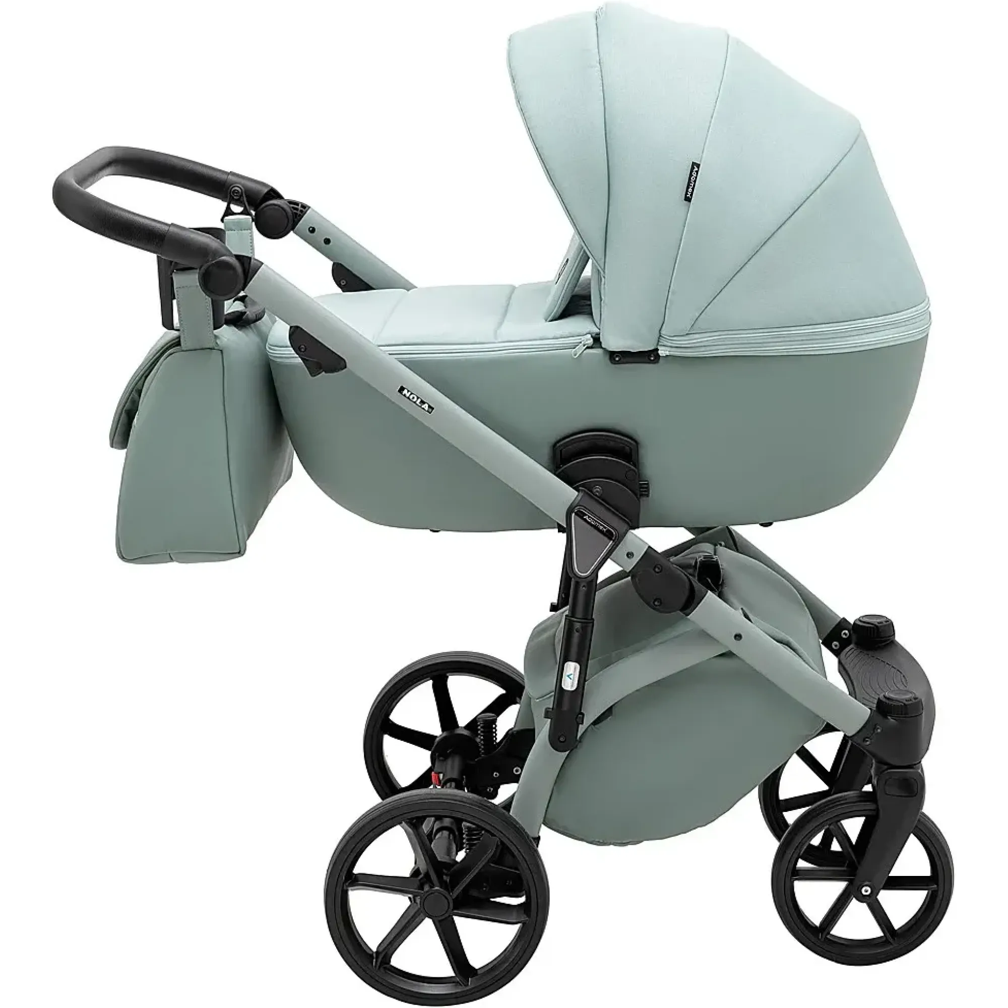 Коляска 2 в 1 Adamex Nola Natura 8 mint