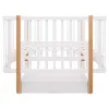 Ліжко Babyroom Місяць LU-3 маятник, шухляда білий / натуральний