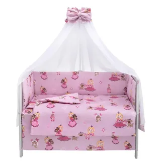 Дитяча постіль Babyroom Gold RG-08 рожевий (принцеса з собачкою)