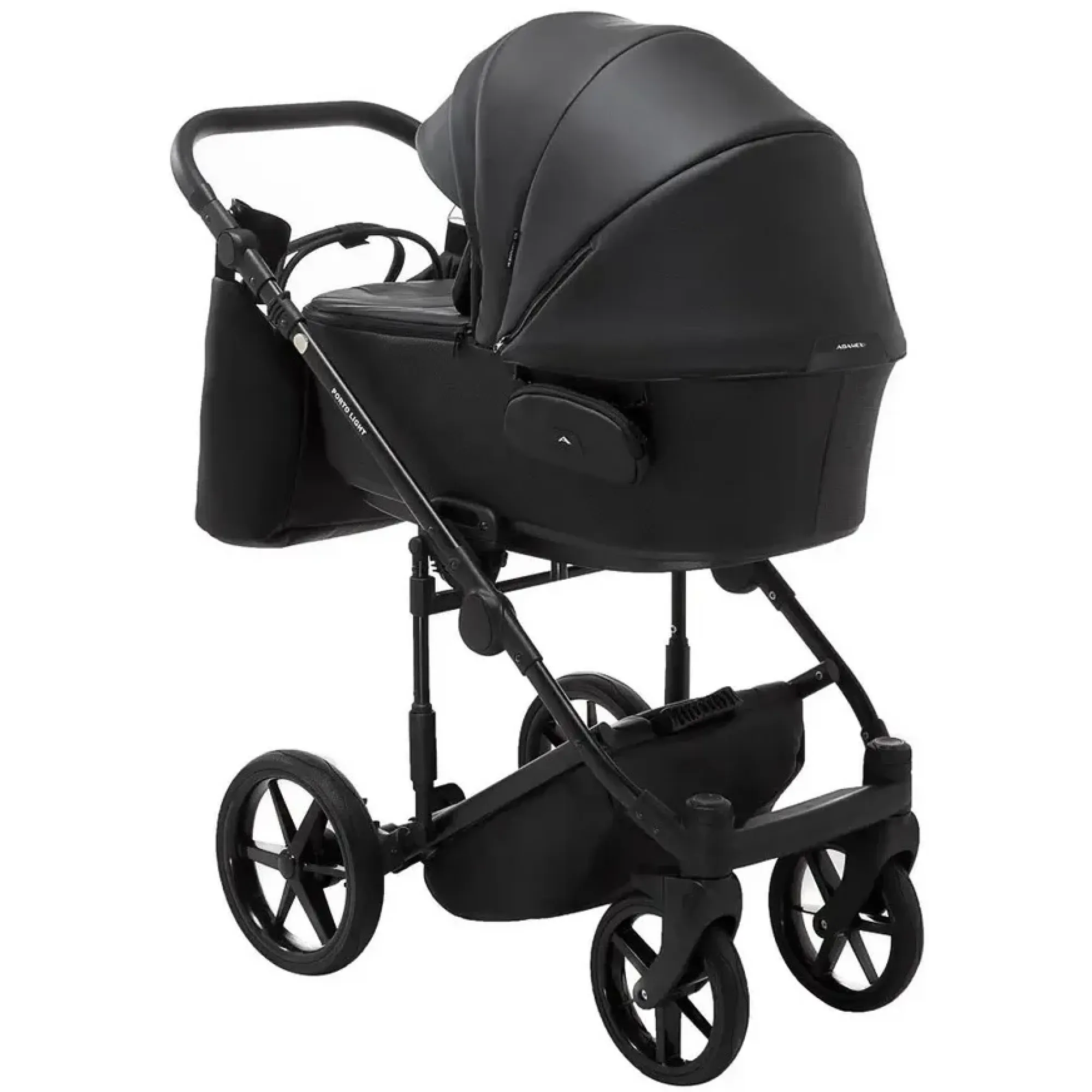 Коляска 2в1 Adamex Porto Light Eco SA-2 Чорний
